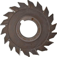 Keo - 4" Diam x 1/4" Width of Cut, 18 Teeth, High Speed Steel Side Milling Cutter - Staggered Teeth, Uncoated - Apex Tool & Supply