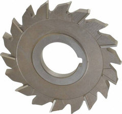 Keo - 4" Diam x 5/16" Width of Cut, 18 Teeth, High Speed Steel Side Milling Cutter - Staggered Teeth, Uncoated - Apex Tool & Supply