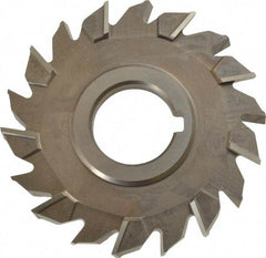 Keo - 4" Diam x 3/8" Width of Cut, 18 Teeth, High Speed Steel Side Milling Cutter - Staggered Teeth, Uncoated - Apex Tool & Supply