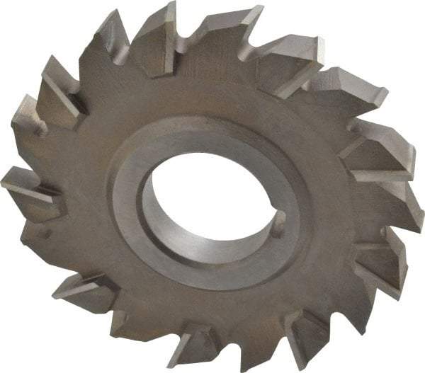 Keo - 4" Diam x 1/2" Width of Cut, 18 Teeth, High Speed Steel Side Milling Cutter - Staggered Teeth, Uncoated - Apex Tool & Supply