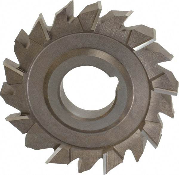 Keo - 4" Diam x 5/8" Width of Cut, 18 Teeth, High Speed Steel Side Milling Cutter - Staggered Teeth, Uncoated - Apex Tool & Supply