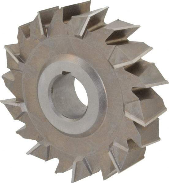 Keo - 4" Diam x 1" Width of Cut, 18 Teeth, High Speed Steel Side Milling Cutter - Staggered Teeth, Uncoated - Apex Tool & Supply