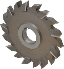 Keo - 4-1/2" Diam x 1/2" Width of Cut, 18 Teeth, High Speed Steel Side Milling Cutter - Staggered Teeth, Uncoated - Apex Tool & Supply