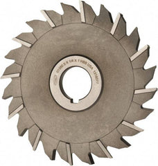 Keo - 5" Diam x 1/4" Width of Cut, 24 Teeth, High Speed Steel Side Milling Cutter - Staggered Teeth, Uncoated - Apex Tool & Supply