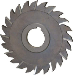 Keo - 5" Diam x 1/4" Width of Cut, 24 Teeth, High Speed Steel Side Milling Cutter - Staggered Teeth, Uncoated - Apex Tool & Supply