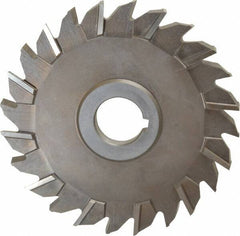 Keo - 5" Diam x 3/8" Width of Cut, 24 Teeth, High Speed Steel Side Milling Cutter - Staggered Teeth, Uncoated - Apex Tool & Supply