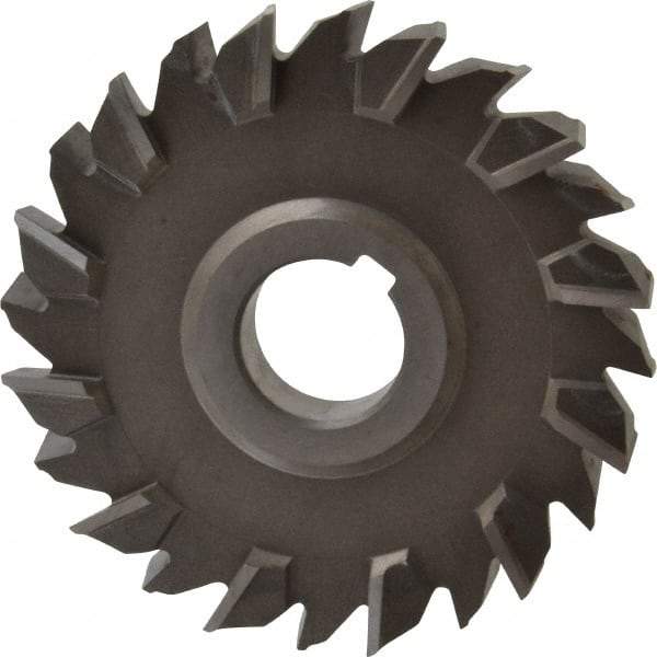 Keo - 5" Diam x 3/4" Width of Cut, 24 Teeth, High Speed Steel Side Milling Cutter - Staggered Teeth, Uncoated - Apex Tool & Supply