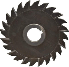 Keo - 6" Diam x 1/4" Width of Cut, 24 Teeth, High Speed Steel Side Milling Cutter - Staggered Teeth, Uncoated - Apex Tool & Supply