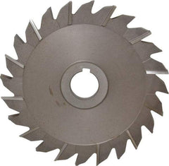 Keo - 6" Diam x 5/16" Width of Cut, 24 Teeth, High Speed Steel Side Milling Cutter - Staggered Teeth, Uncoated - Apex Tool & Supply