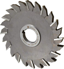 Keo - 6" Diam x 3/8" Width of Cut, 24 Teeth, High Speed Steel Side Milling Cutter - Staggered Teeth, Uncoated - Apex Tool & Supply