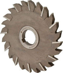 Keo - 6" Diam x 7/16" Width of Cut, 24 Teeth, High Speed Steel Side Milling Cutter - Staggered Teeth, Uncoated - Apex Tool & Supply