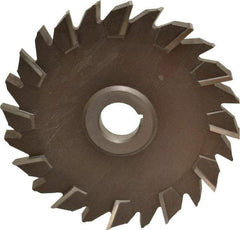 Keo - 6" Diam x 1/2" Width of Cut, 24 Teeth, High Speed Steel Side Milling Cutter - Staggered Teeth, Uncoated - Apex Tool & Supply