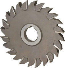 Keo - 6" Diam x 1/2" Width of Cut, 24 Teeth, High Speed Steel Side Milling Cutter - Staggered Teeth, Uncoated - Apex Tool & Supply