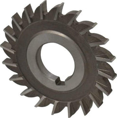 Keo - 3" Diam x 1/4" Width of Cut, 20 Teeth, High Speed Steel Side Milling Cutter - Straight Teeth, Uncoated - Apex Tool & Supply