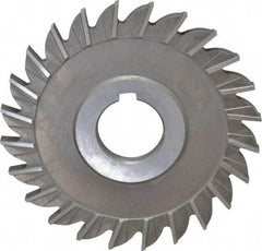Keo - 4" Diam x 1/4" Width of Cut, 24 Teeth, High Speed Steel Side Milling Cutter - Straight Teeth, Uncoated - Apex Tool & Supply