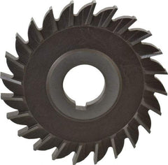 Keo - 4" Diam x 3/8" Width of Cut, 24 Teeth, High Speed Steel Side Milling Cutter - Straight Teeth, Uncoated - Apex Tool & Supply