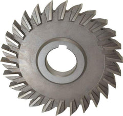 Keo - 5" Diam x 1/2" Width of Cut, 26 Teeth, High Speed Steel Side Milling Cutter - Straight Teeth, Uncoated - Apex Tool & Supply