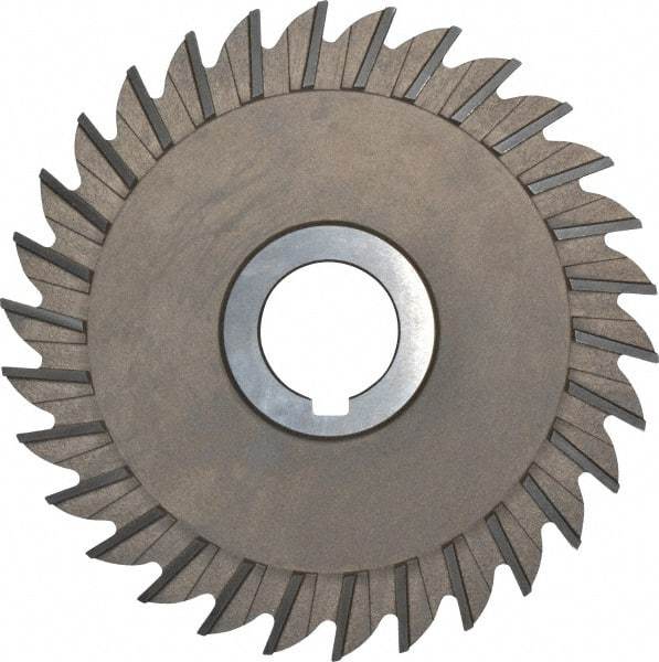 Keo - 6" Diam x 5/16" Width of Cut, 30 Teeth, High Speed Steel Side Milling Cutter - Straight Teeth, Uncoated - Apex Tool & Supply