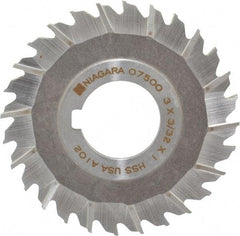 Keo - 3" Blade Diam x 3/32" Blade Thickness, 1" Hole, 28 Teeth, High Speed Steel Side Chip Saw - Staggered Tooth, Arbor Connection, Right Hand Cut, Uncoated - Apex Tool & Supply
