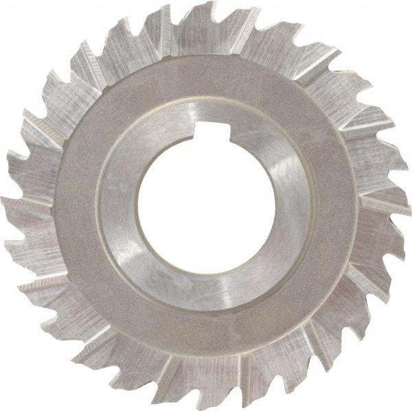 Keo - 3" Blade Diam x 3/16" Blade Thickness, 1" Hole, 28 Teeth, High Speed Steel Side Chip Saw - Staggered Tooth, Arbor Connection, Right Hand Cut, Uncoated - Apex Tool & Supply