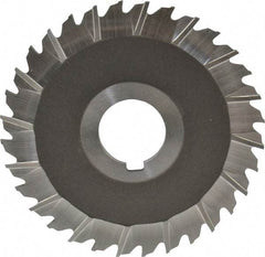 Keo - 4" Blade Diam x 3/32" Blade Thickness, 1" Hole, 32 Teeth, High Speed Steel Side Chip Saw - Staggered Tooth, Arbor Connection, Right Hand Cut, Uncoated - Apex Tool & Supply