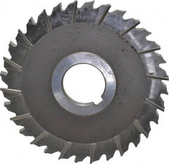 Keo - 4" Blade Diam x 3/16" Blade Thickness, 1" Hole, 32 Teeth, High Speed Steel Side Chip Saw - Staggered Tooth, Arbor Connection, Right Hand Cut, Uncoated - Apex Tool & Supply