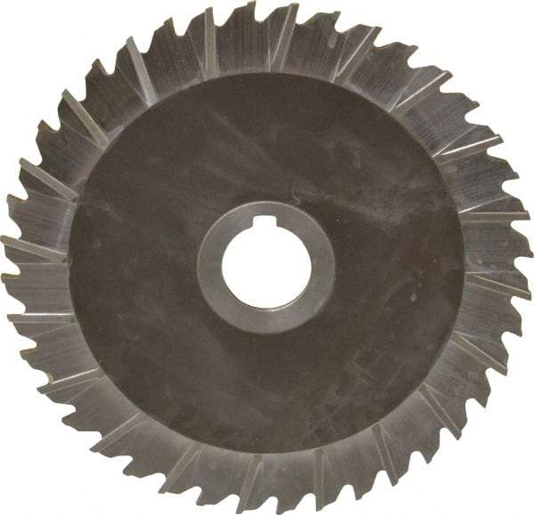 Keo - 6" Blade Diam x 1/8" Blade Thickness, 1" Hole, 40 Teeth, High Speed Steel Side Chip Saw - Staggered Tooth, Arbor Connection, Right Hand Cut, Uncoated - Apex Tool & Supply