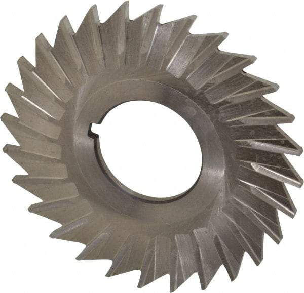 Keo - 2-1/2" Blade Diam x 3/32" Blade Thickness, 7/8" Hole, 28 Teeth, High Speed Steel Side Chip Saw - Straight Tooth, Arbor Connection, Right Hand Cut, Uncoated, with Keyway - Apex Tool & Supply