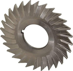 Keo - 2-1/2" Blade Diam x 3/32" Blade Thickness, 7/8" Hole, 28 Teeth, High Speed Steel Side Chip Saw - Straight Tooth, Arbor Connection, Right Hand Cut, Uncoated, with Keyway - Apex Tool & Supply
