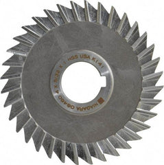 Keo - 4" Blade Diam x 5/32" Blade Thickness, 1" Hole, 36 Teeth, High Speed Steel Side Chip Saw - Straight Tooth, Arbor Connection, Right Hand Cut, Uncoated, with Keyway - Apex Tool & Supply