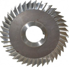 Keo - 5" Blade Diam x 1/8" Blade Thickness, 1-1/4" Hole, 40 Teeth, High Speed Steel Side Chip Saw - Straight Tooth, Arbor Connection, Right Hand Cut, Uncoated, with Keyway - Apex Tool & Supply