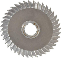 Keo - 5" Blade Diam x 5/32" Blade Thickness, 1" Hole, 40 Teeth, High Speed Steel Side Chip Saw - Straight Tooth, Arbor Connection, Right Hand Cut, Uncoated, with Keyway - Apex Tool & Supply