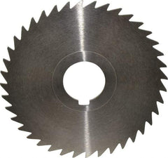 Keo - 4" Diam x 3/64" Blade Thickness x 1" Arbor Hole Diam, 40 Tooth Slitting and Slotting Saw - Arbor Connection, Right Hand, Uncoated, High Speed Steel, Concave Ground, Contains Keyway - Apex Tool & Supply