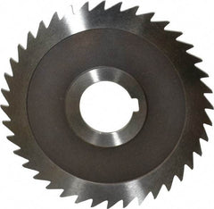 Keo - 4" Diam x 3/32" Blade Thickness x 1" Arbor Hole Diam, 40 Tooth Slitting and Slotting Saw - Arbor Connection, Right Hand, Uncoated, High Speed Steel, Concave Ground, Contains Keyway - Apex Tool & Supply