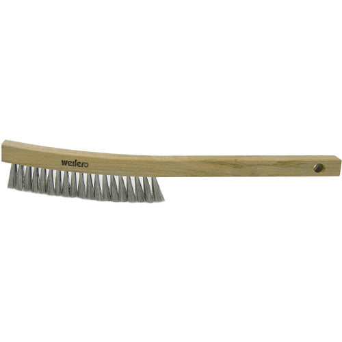 Plater's Brush, Steel Fill, 4 × 18 Rows, Shoe Handle - Apex Tool & Supply