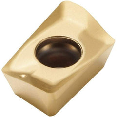 Seco - XOEX120416 E06 Grade F40M Carbide Milling Insert - TiAlN/TiN Finish, 0.199" Thick, 1/16" Corner Radius - Apex Tool & Supply