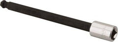 Paramount - 3/8" Drive, 9mm Hex Bit Socket - 6" OAL, 5" Bit Length, Ball End - Apex Tool & Supply