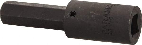 Paramount - 1/2" Drive, 15mm Impact Hex Bit Socket - 3-5/8" OAL - Apex Tool & Supply