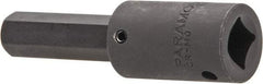 Paramount - 1/2" Drive, 14mm Impact Hex Bit Socket - 3-5/8" OAL - Apex Tool & Supply