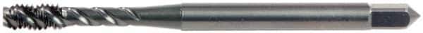 OSG - 5/8-11 UNC 4 Flute 3B Plug Spiral Flute Tap - High Speed Steel, Oxide Finish, 3-13/16" OAL, Right Hand Flute, Right Hand Thread, H3, Series 13020 - Apex Tool & Supply