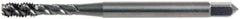 OSG - 5/8-11 UNC 4 Flute 3B Plug Spiral Flute Tap - High Speed Steel, Oxide Finish, 3-13/16" OAL, Right Hand Flute, Right Hand Thread, H3, Series 13020 - Apex Tool & Supply