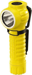 Streamlight - White LED Bulb, 170 Lumens, Right Angle Flashlight - Yellow Plastic Body, 2 CR123A Lithium Batteries Included - Apex Tool & Supply