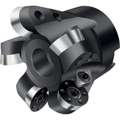 Walter - 2" Cut Diam, 0.236" Max Depth, 3/4" Arbor Hole, 5 Inserts, RD.. 1204.. Insert Style, Indexable Copy Face Mill - F2234 Cutter Style, 2" High, Through Coolant - Apex Tool & Supply