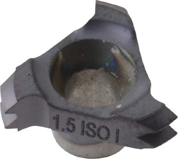 Carmex - C121.5 Grade MT7, Internal ISO Threading Insert - 1.5mm Int Pitch, TiAlN Finish - Apex Tool & Supply
