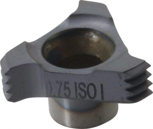 Carmex - C120.75 Grade MT7, Internal ISO Threading Insert - 0.75mm Int Pitch, TiAlN Finish - Apex Tool & Supply