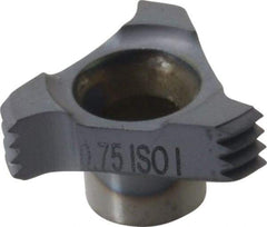 Carmex - C120.75 Grade MT7, Internal ISO Threading Insert - 0.75mm Int Pitch, TiAlN Finish - Apex Tool & Supply
