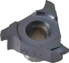 Carmex - C18 W12 Grade MT7, 0.7" Cutting Width Carbide Mill Grooving Insert - 0.047" Max Depth of Cut, Right Hand, 0.004" Corner Radius, TiAlN Finish - Apex Tool & Supply