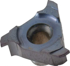 Carmex - C18 W10 Grade MT7, 0.7" Cutting Width Carbide Mill Grooving Insert - 0.039" Max Depth of Cut, Right Hand, 0.004" Corner Radius, TiAlN Finish - Apex Tool & Supply