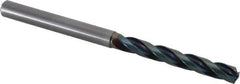 OSG - 7.5mm 140° Solid Carbide Jobber Drill - WD1 Finish, Spiral Flute, Straight Shank, 118mm OAL, Split Point - Apex Tool & Supply
