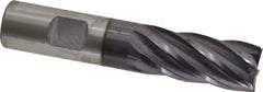 OSG - 3/4", 1-5/8" LOC, 3/4" Shank Diam, 3-7/8" OAL, 6 Flute, Cobalt Square End Mill - Single End, TiAlN Finish, Spiral Flute, 30° Helix, Centercutting, Right Hand Cut, Right Hand Flute, Series 541 - Apex Tool & Supply